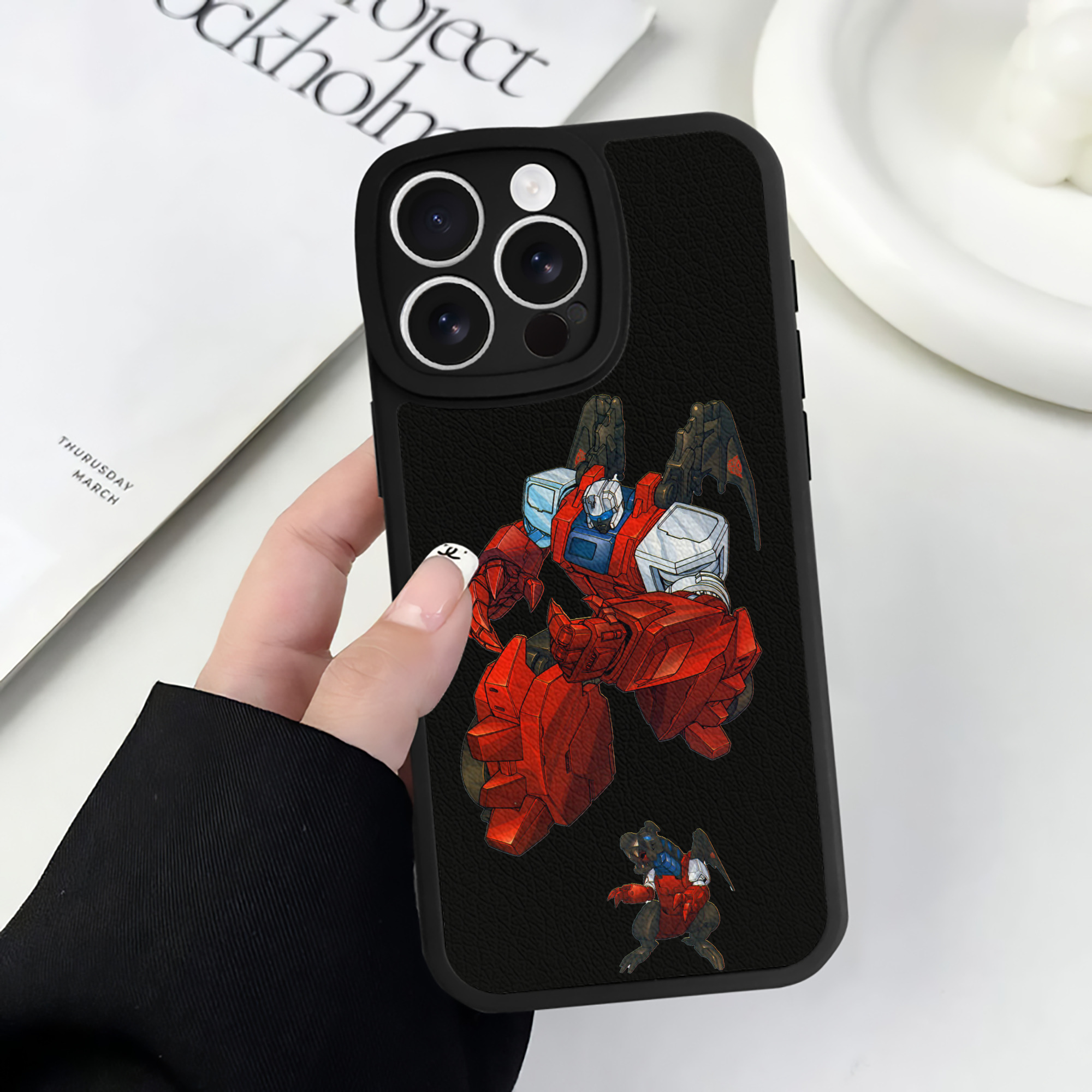 （画像用）  【iPhone 16シリーズ対応】シリコンスマホケース（レザー調） 材質：シリコン